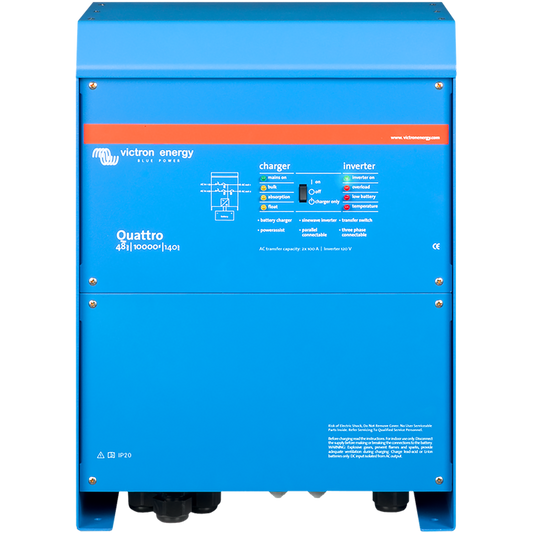 48V 10000W QUATTRO INVERTER WITH BUILT-IN 140A CHARGER