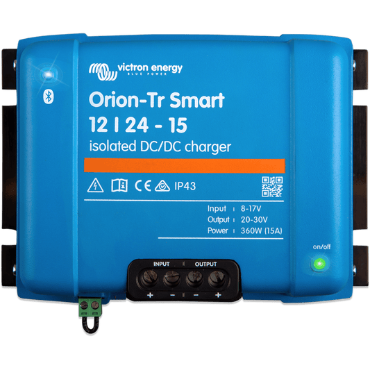 ORION-TR SMART ISOLATED 24V 15A DC TO DC CHARGER (LIFEPO₄)