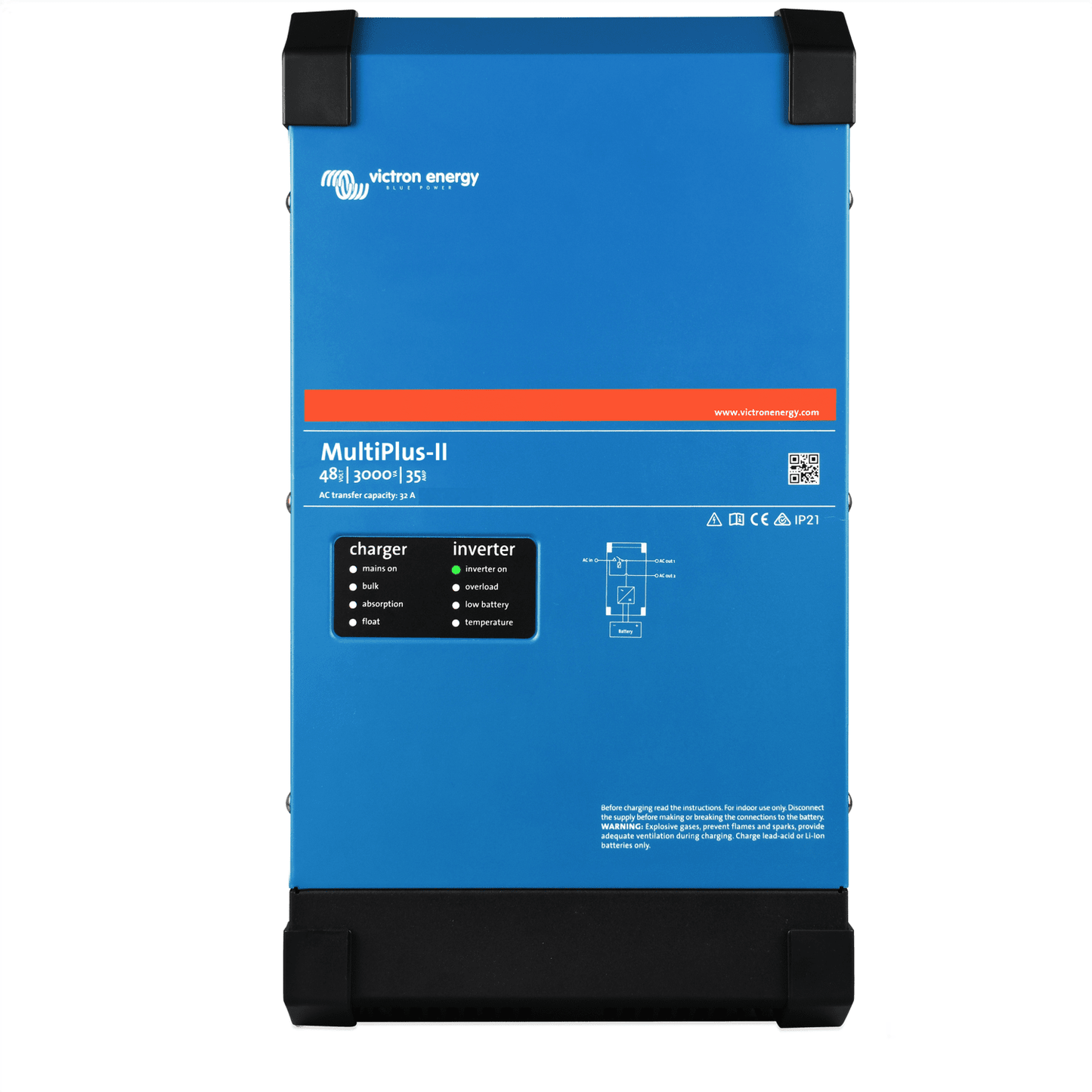 48V 3000VA MULTIPLUS-II  35AMP CHARGER 120V (CSA-C22.2 & UL 1741 Certified)