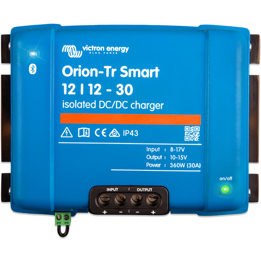 ORION-TR SMART ISOLATED 12V 30A DC TO DC CHARGER (LIFEPO₄)