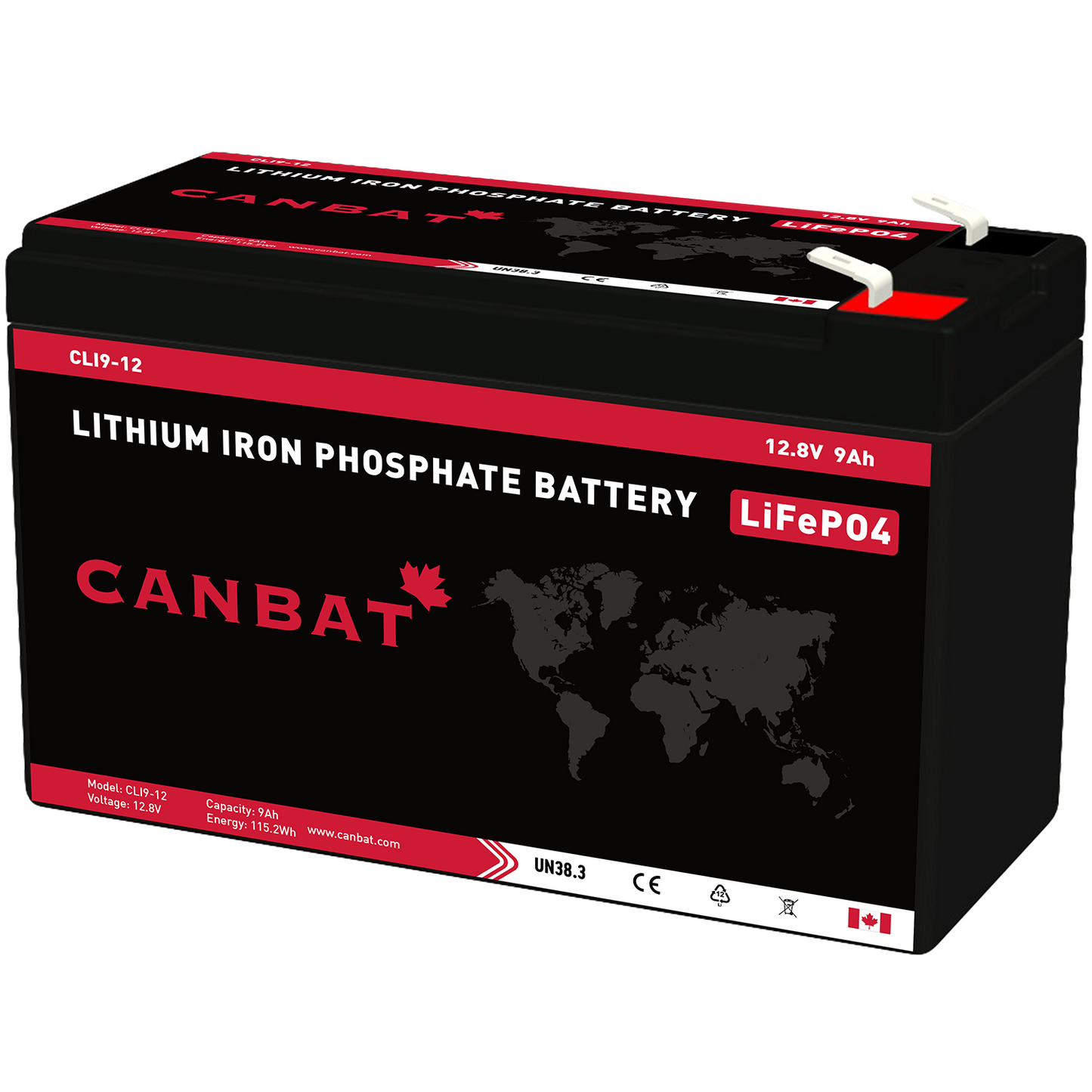 12V 9AH LITHIUM BATTERY (LIFEPO4)