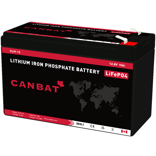 12V 9AH LITHIUM BATTERY (LIFEPO4)